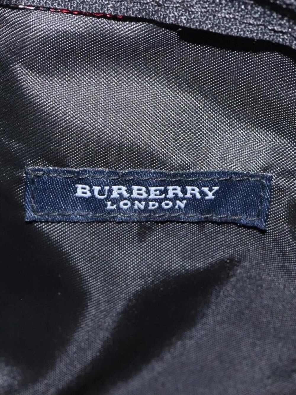 BURBERRY Nova Check Hand Bag Nylon Red Auth 118031 - Picture 11 of 16